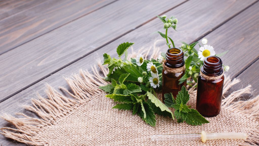 brown bottles with oils